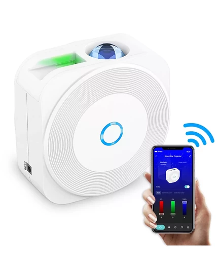 Умный Wi‑Fi LED проектор звездного неба eco4life, белый