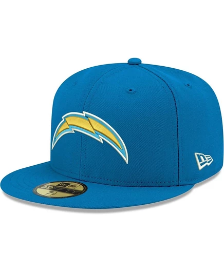 Мужская кепка New Era 59FIFTY Chargers Omaha, голубая