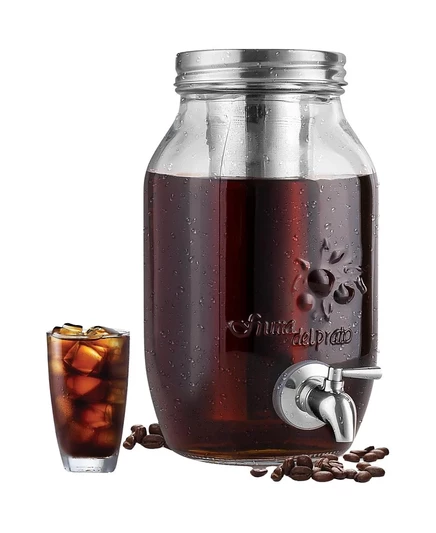 Фильтр для холодного кофе Zulay Kitchen 1,5 л, стеклянный