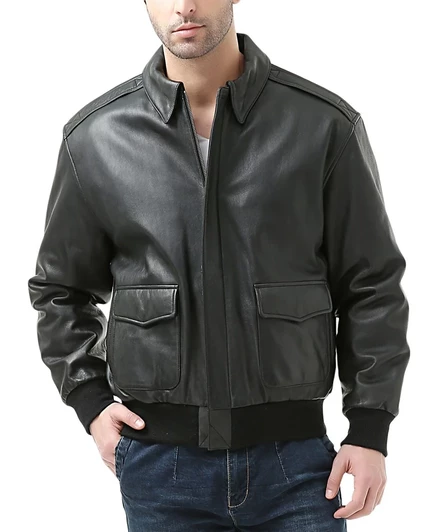 Мужская кожаная летная куртка Landing Leathers A-2