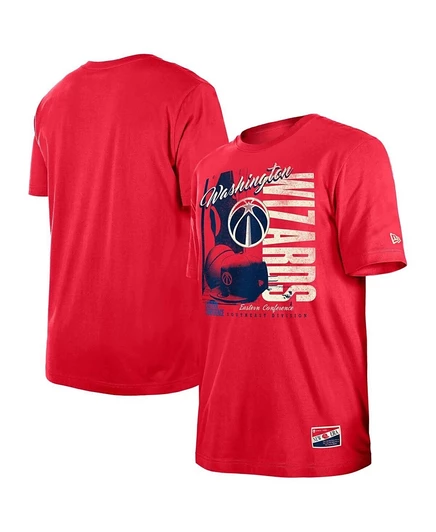 Мужская футболка New Era Washington Wizards, красная
