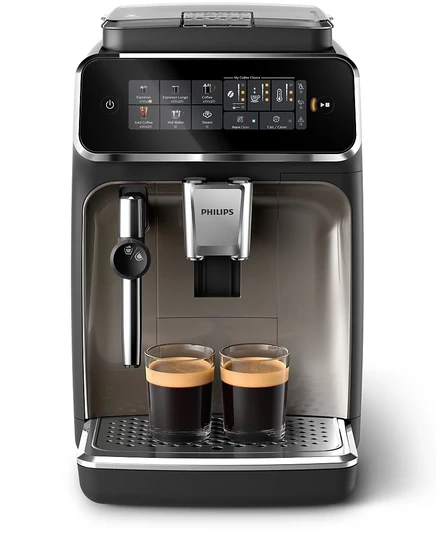 Кофемашина Philips 3300 с капучинатором, чёрная