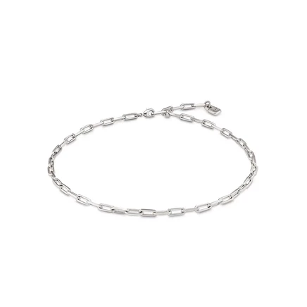 Цепь из металлического сплава UNOde50 с короткими удлиненными звеньями silver