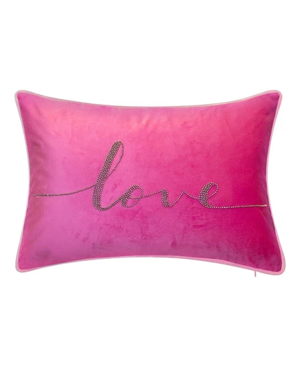Декоративная подушка Edie@Home Love 30×46 см, розовая