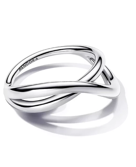    Фигурное бесконечное кольцо silver