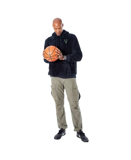 Мужская и женская толстовка Jill Martin Milwaukee Bucks Oversize Lounge. black