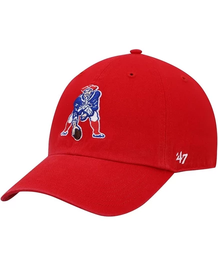 Мужская кепка 47 Brand Patriots Clean Up, красная