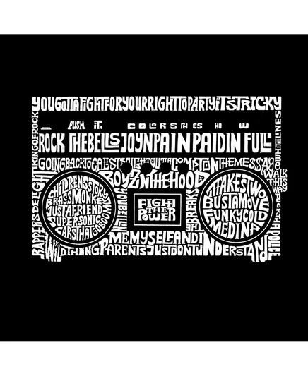 Мужская футболка LA Pop Art Word Art, черная