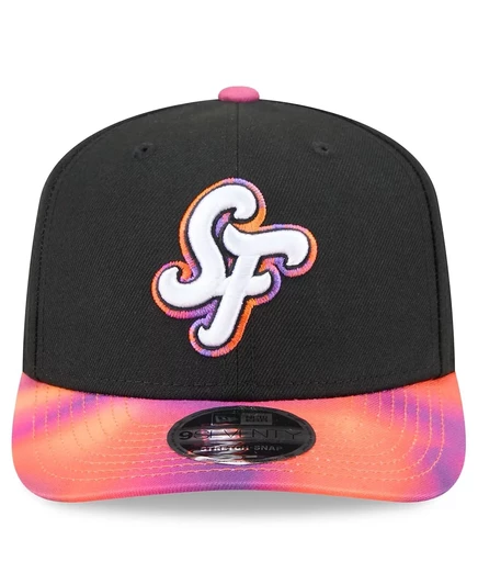 Мужская черно-оранжевая шляпа San Francisco Giants 2025 City Connect 9SEVENTY с регулируемой длиной, новая эра black, orange