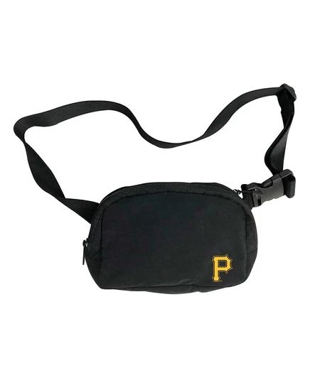 Унисекс поясная сумка Logo Brands Pittsburgh Pirates, черная