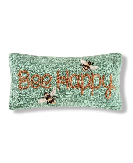 Декоративная подушка C & F Home Bee Happy 25×51 см, желтая