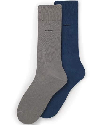 Мужские носки Hugo Boss средней длины 2 пары, серые
