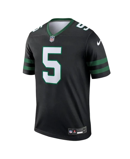Мужская футболка Nike Garrett Wilson New York Jets Classic Alternate Legend black