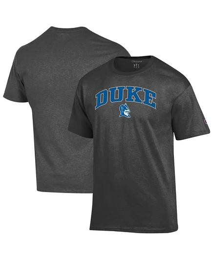 Мужская футболка Champion с принтом Duke Blue Devils, серая