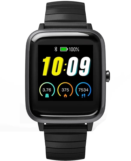 Женские смарт-часы Timex Iconnect Active+ с черным расширяющимся браслетом, 38 мм, черные