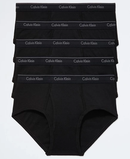  Мужское нижнее белье Classics Briefs из 5 упаковок хлопка для мужчин black