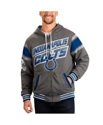 Мужская двусторонняя худи G-III Sports Colts, синяя