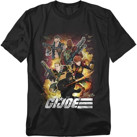 Футболка Hasbro+ Big & Tall + G.I. Joe Hero Group черная