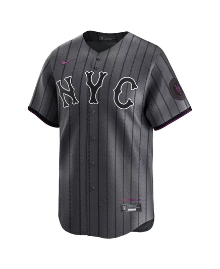 Мужская футболка Nike Juan Soto серого цвета New York Mets City Connect Limited gray