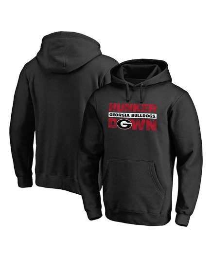 Мужское худи Fanatics MTO Label Georgia Bulldogs, черное