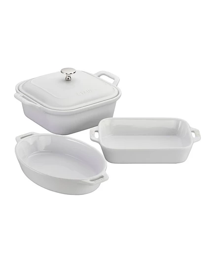 Набор форм для запекания Staub Ceramics, 4 предмета, белый
