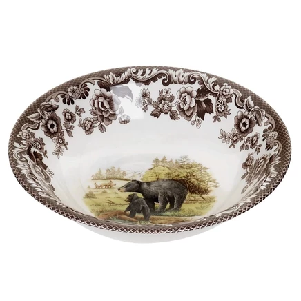 Миска Spode Ascot Woodland Black Bear, коричневая