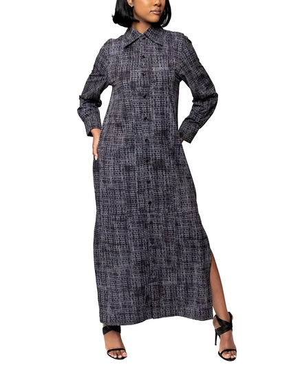 Женское платье Dai Moda Bali ETC макси с боковыми разрезами, черное