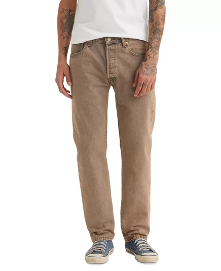 Мужские нерастягивающиеся джинсы Levi's песочного цвета feel in lo