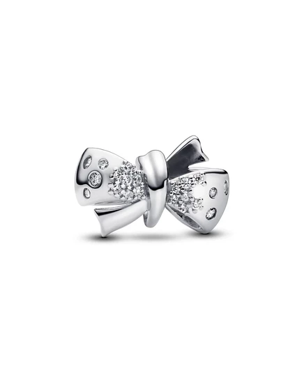 Шарм Pandora Sparkling Bow, серебро