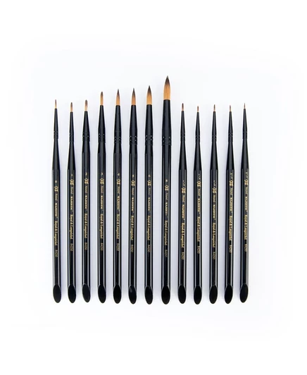 Набор кистей Royal & Langnickel Majestic Round, 13 шт., черные