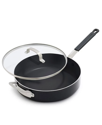 Сотейник GreenPan X Bobby Flay 4.3 л с крышкой, черный