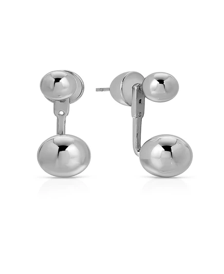 Серьги Ettika Bubble Jackets, серебристые