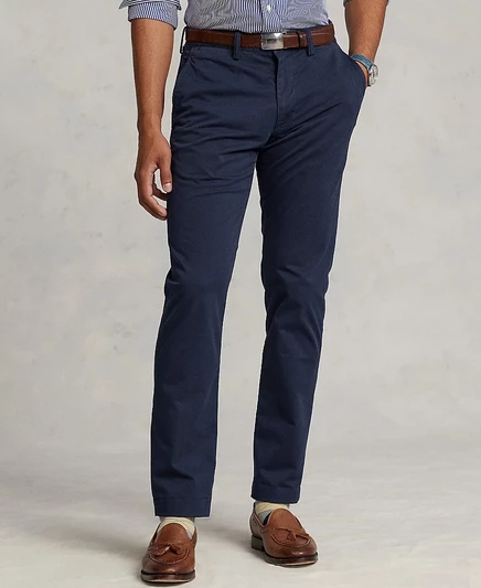 Мужские чиносы Polo Ralph Lauren Slim-Fit, темно-синие