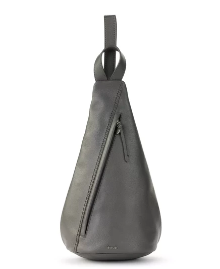  Женский кожаный рюкзак Geo Sling slate