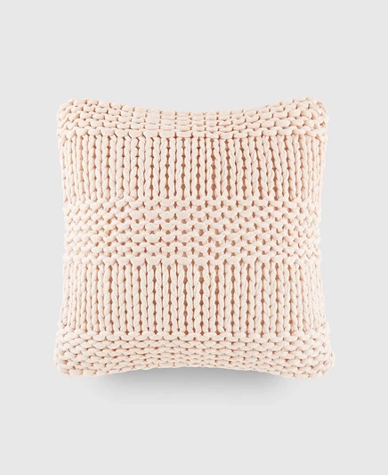 Декоративная подушка ienjoy Home Cozy Chunky Knit, 50×50 см, розовая
