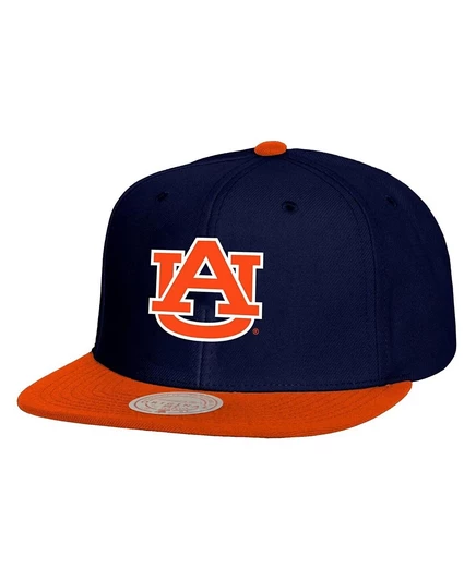 Мужская кепка Mitchell & Ness Auburn Tigers 2.0 snapback, сине-оранжевая