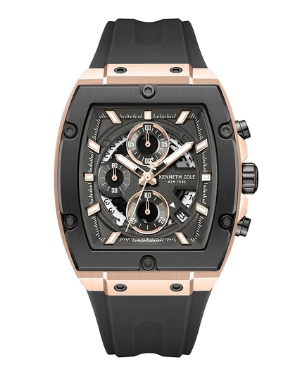 Мужские часы Kenneth Cole, хронограф 41 мм, черные