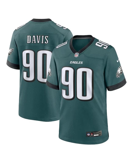 Мужская футболка Nike Jordan Davis Eagles, зеленая