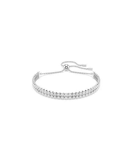 Браслет Swarovski Matrix Round Cut в родиевом покрытии, белый