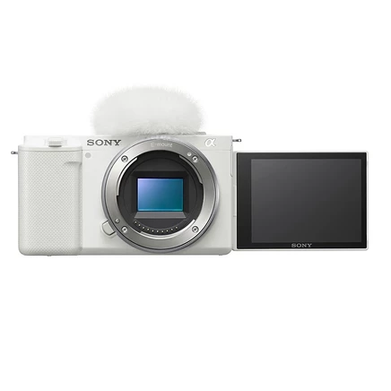 Беззеркальный фотоаппарат sony zv-e10, белый