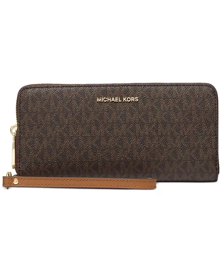 Женский кошелек Michael Kors Jet Set Continental, коричневый