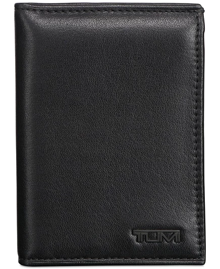 Мужской кардхолдер Tumi L-fold из наппы, черный