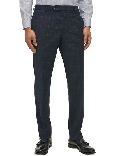 Мужские костюмные брюки Brooks Brothers Classic-Fit в клетку, синие