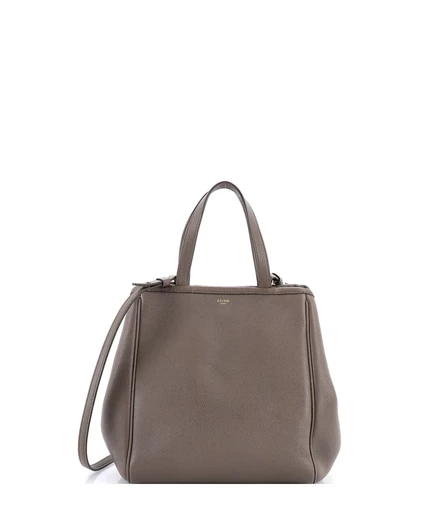 Женская сумка Pre-Owned Celine Folded Cabas, бежево‑коричневая