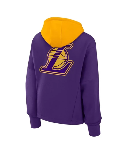 Женское худи Fanatics Lakers с логотипом, фиолетовое