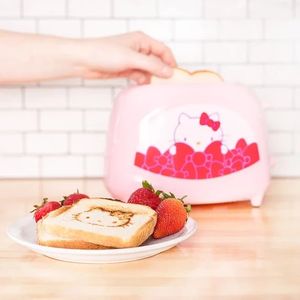 Тостер Uncanny Brands на 2 ломтика с Hello Kitty, розовый