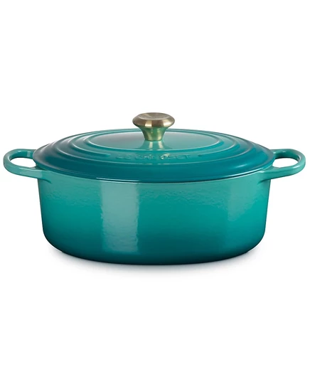 Кастрюля Le Creuset Signature 6,4 л, чугунная, голубая