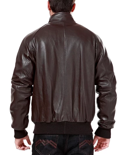 Мужской кожаный бомбер Landing Leathers WWII, коричневый