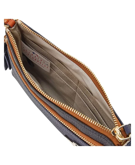 Женский браслет Dooney & Bourke Houston Astros Infield с двойной застежкой-молнией midnight blue