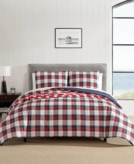 Постельный комплект Nautica Rosedale 8 шт., queen, красный